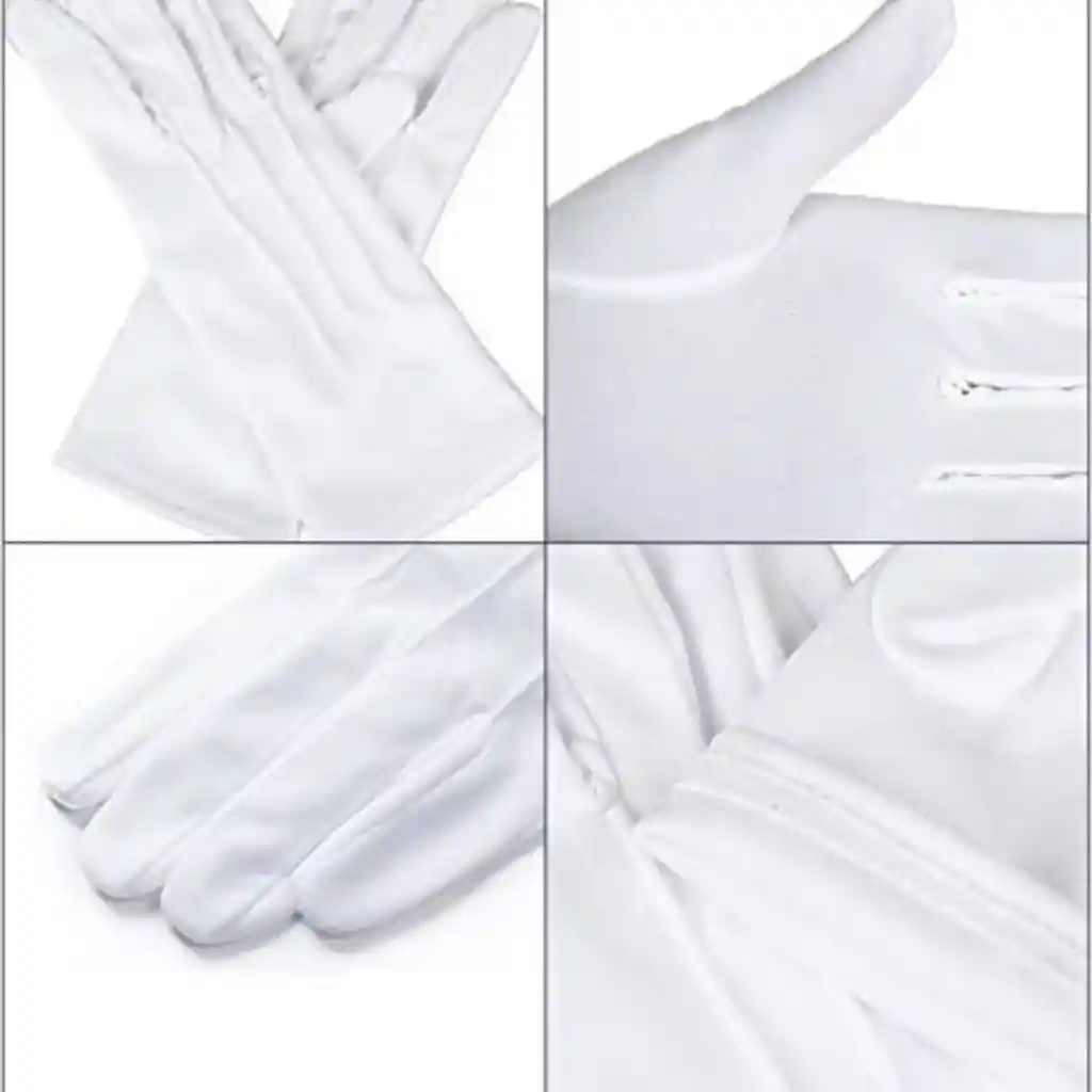 Guantes Blancos Formal Algodón Guardia Honor