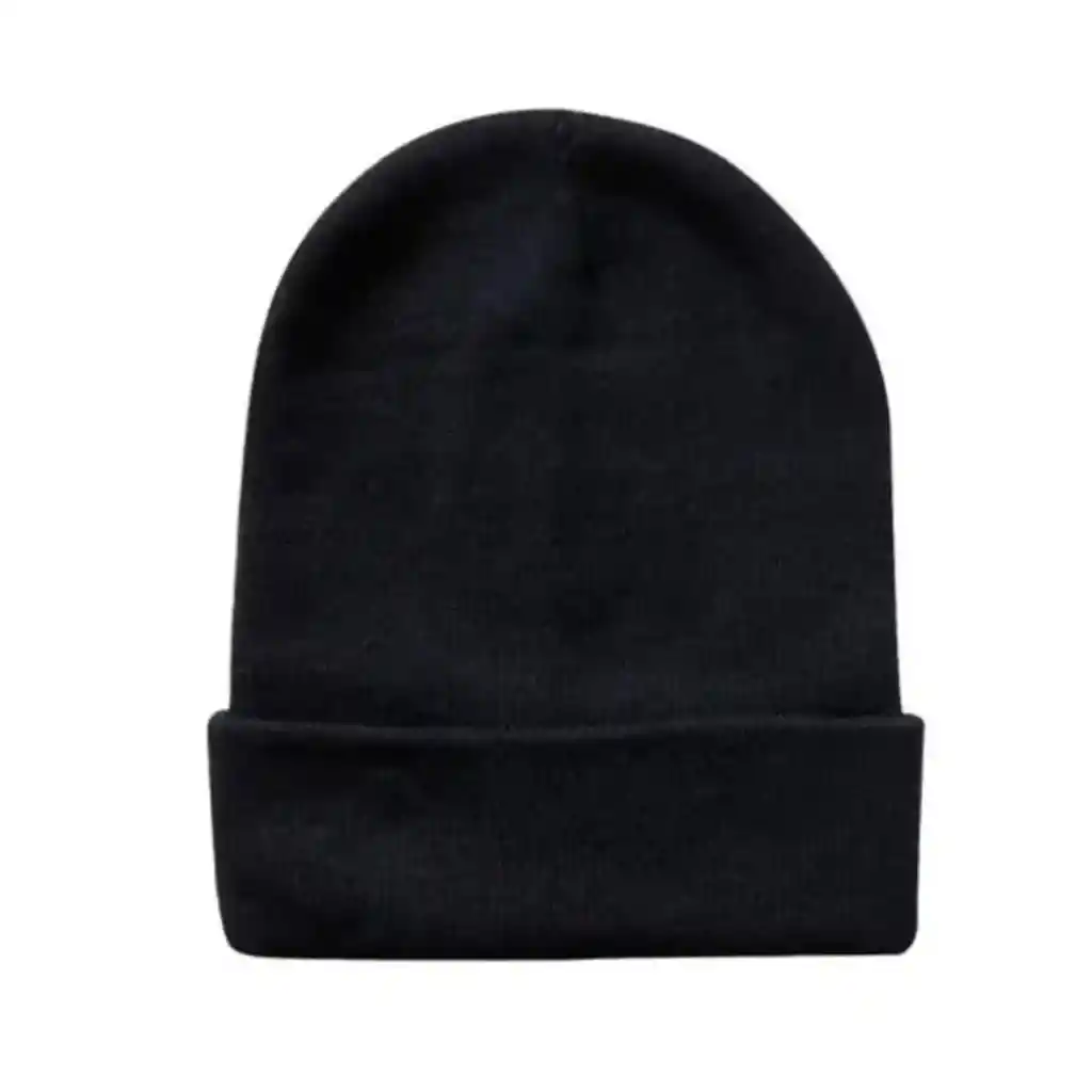 Gorro Beanie Lana Doblez Con Forro Polar