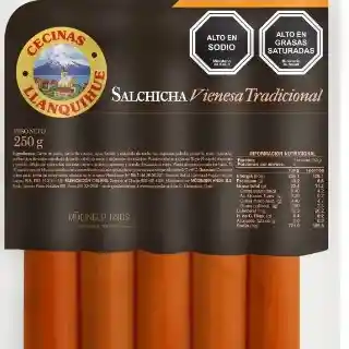 Salchicha Vienesa Tradicional Llanquihue 250g