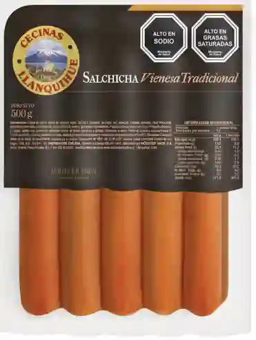 Salchicha Vienesa Tradicional Llanquihue 500g