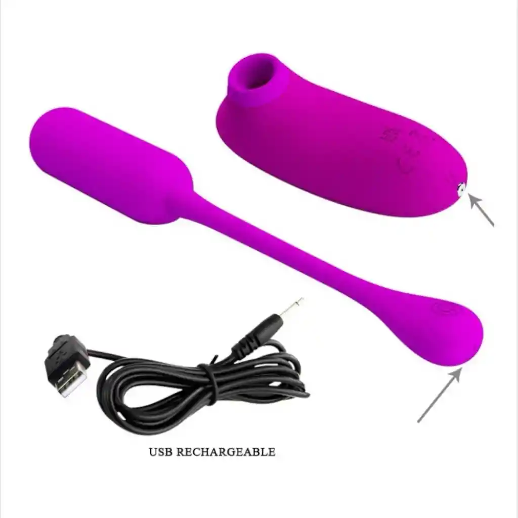 Kit Succionador Y Huevo Vibrador