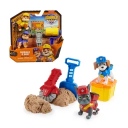 Rubble & Crew Figuras Y Kinetic Sand Paw Patrol