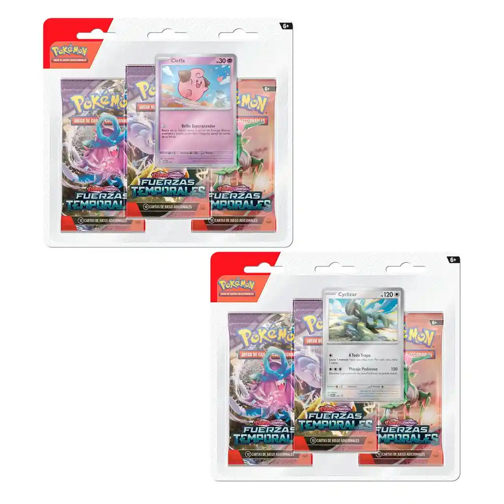 Temporal Forces 3-pack Blister Español Pokemon