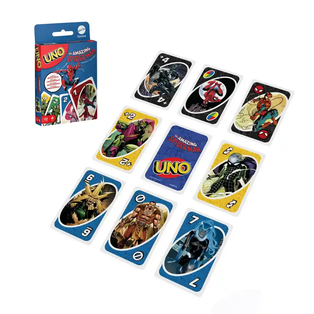 Uno Juego De Cartas Marvel Spider-man