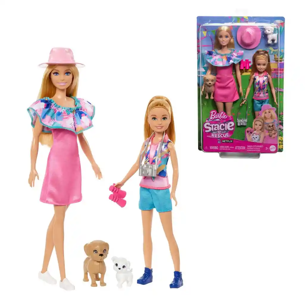 Barbie Muñecas Stacie Al Rescate Aventura De Hermanas