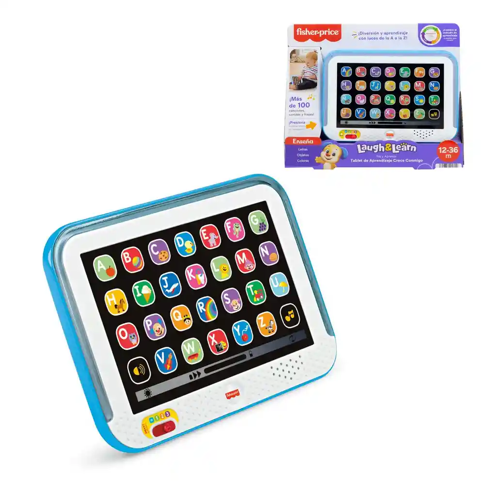 Fisher-price Juguete Tablet Aprendizaje Crece Conmigo Azul