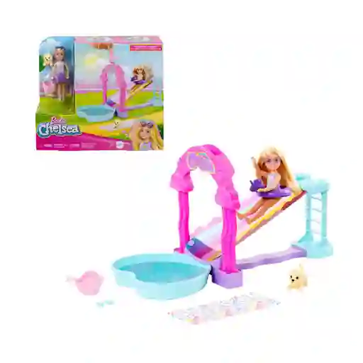 Barbie Set De Juego Chelsea Resbaladilla De Agua