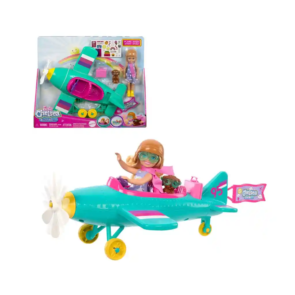 Barbie Set De Juego Chelsea Piloto De Avión