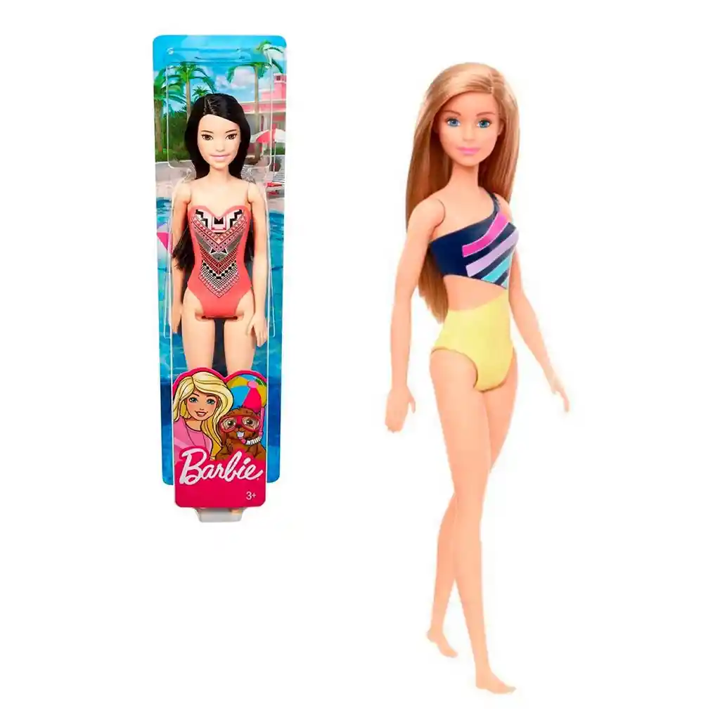 Barbie Fashion & Beauty Muñeca De Playa Sorpresa