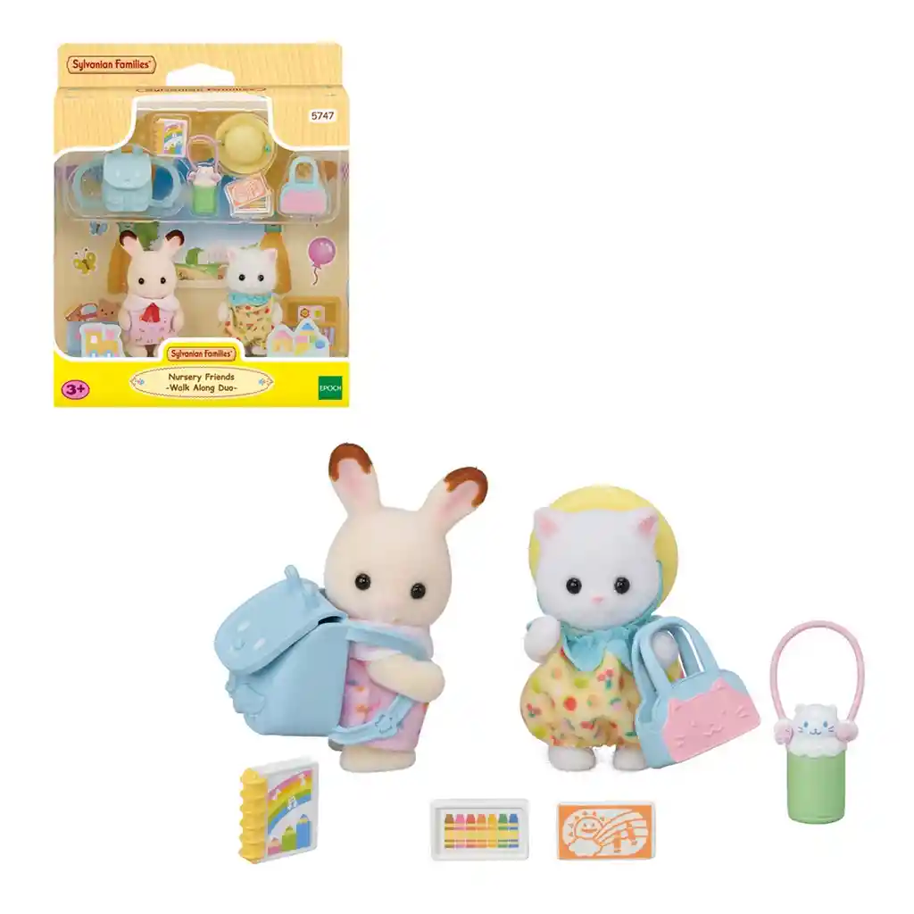 El Duo De Bebes De Paseo Sylvanian Families