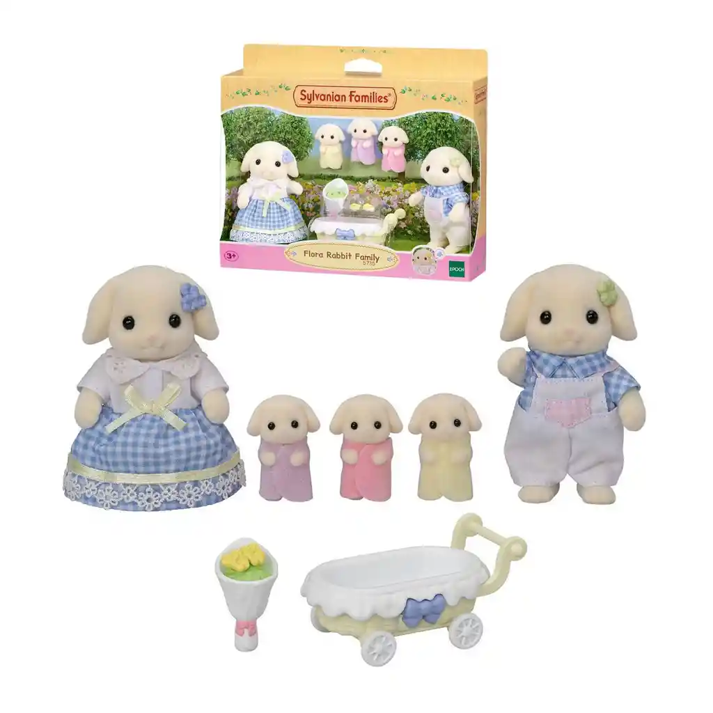 Familia Conejo Flora Sylvanian Families