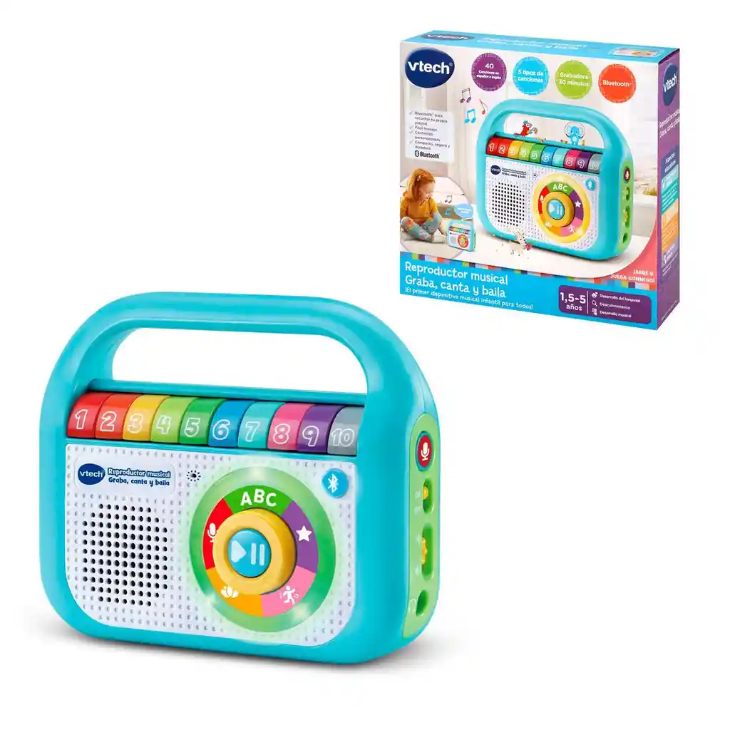 Reproductor Musical Graba Canta Y Baila Vtech