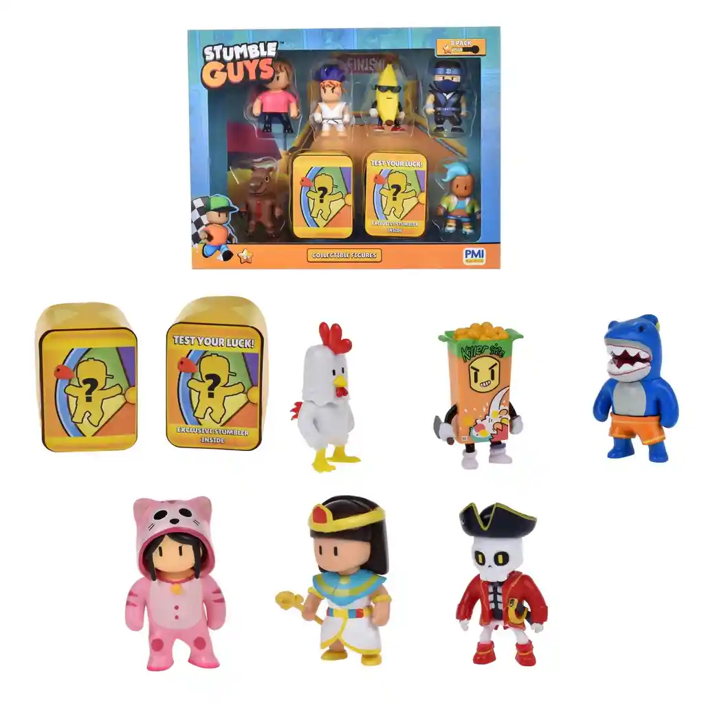 Pack 8 Figuras 5 Cms Stumble Guys