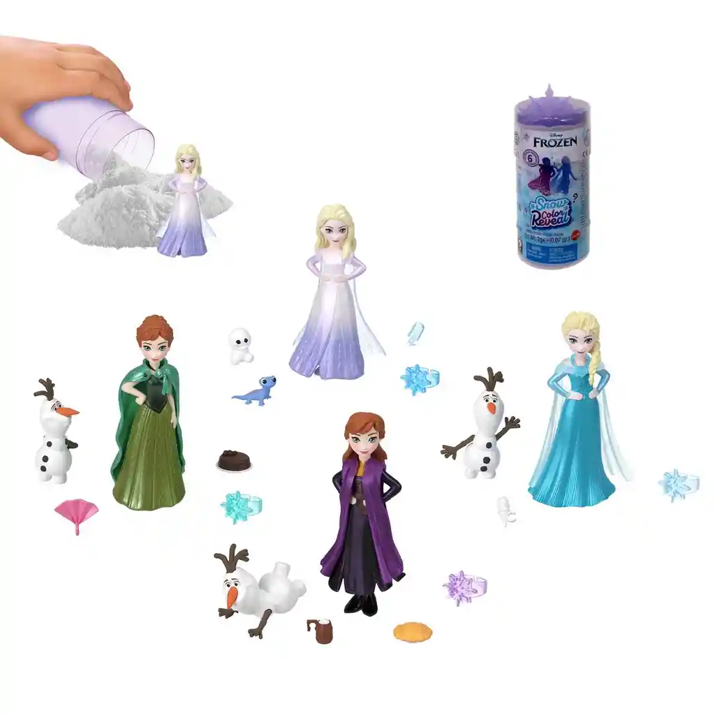 Disney Frozen Snow Color Reveal Sorpresa Temática Coronación