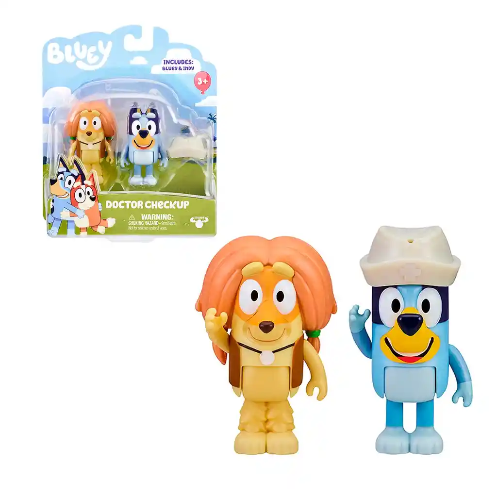 Bluey Set 2 Figuras - Doctor