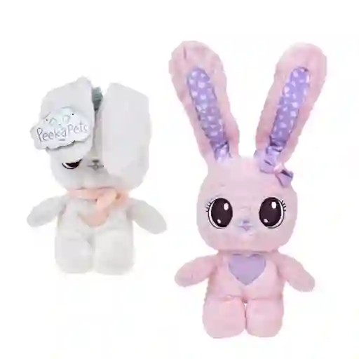 Conejo De Peluche Peek A Boo De 27 Cms Peekapets