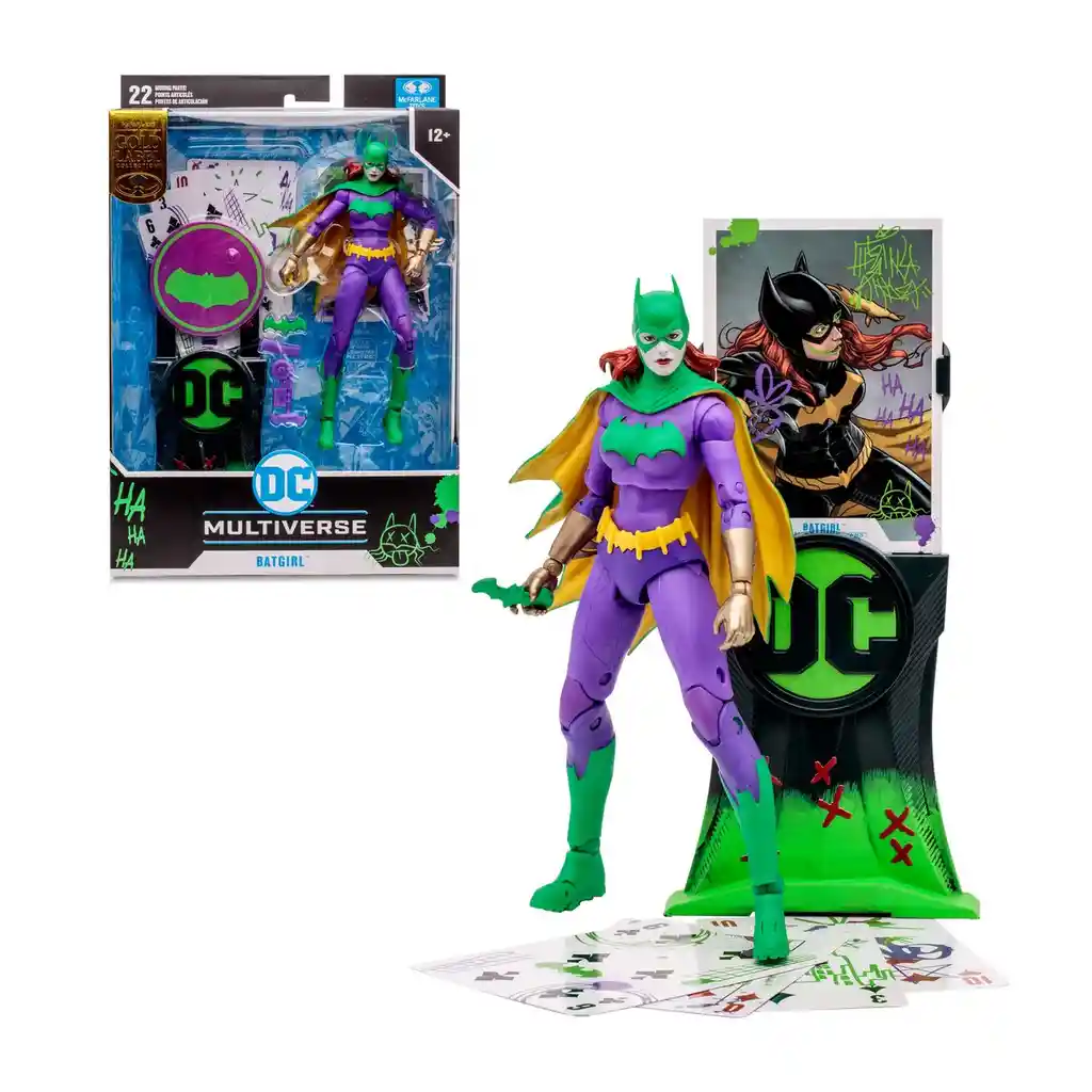 Figura Dc Multiverse 18 Cms Batgirl Jokerized Gold Label De Mc Farlane