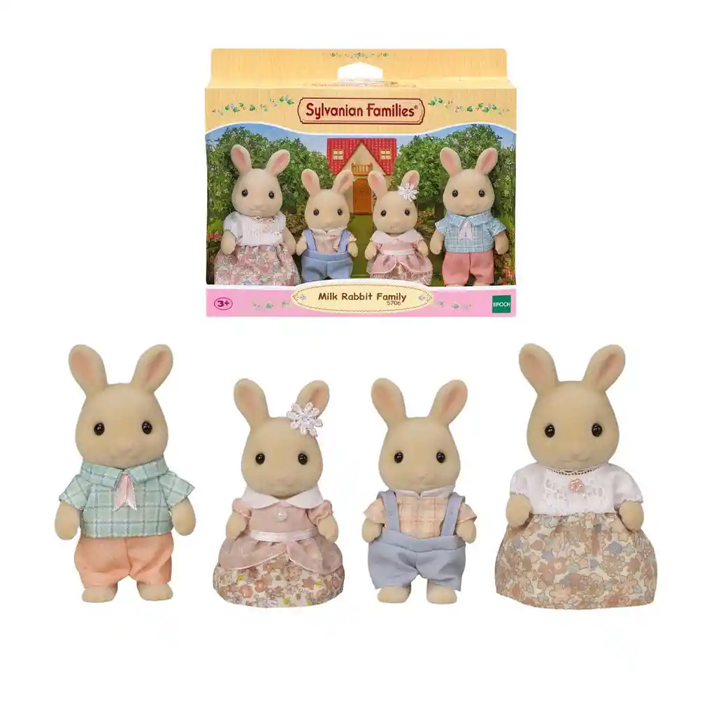 Familia Conejo De Leche Sylvanian Families