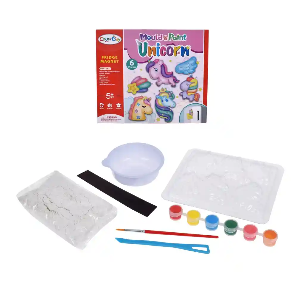 Set De Creacion De Figuras De Yeso Pintables Con Iman