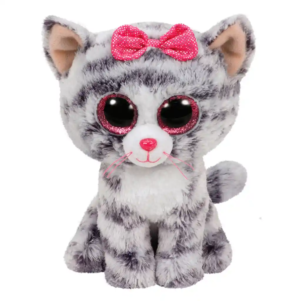 Ty Beanie Boos Kiki Gato Gris Regular