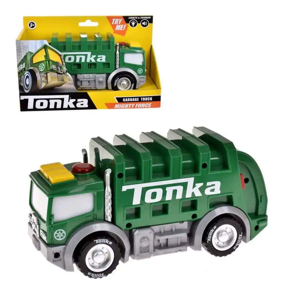 Vehiculo Tonka 18 Cms Con Luces Y Sonidos - Camion De Basura