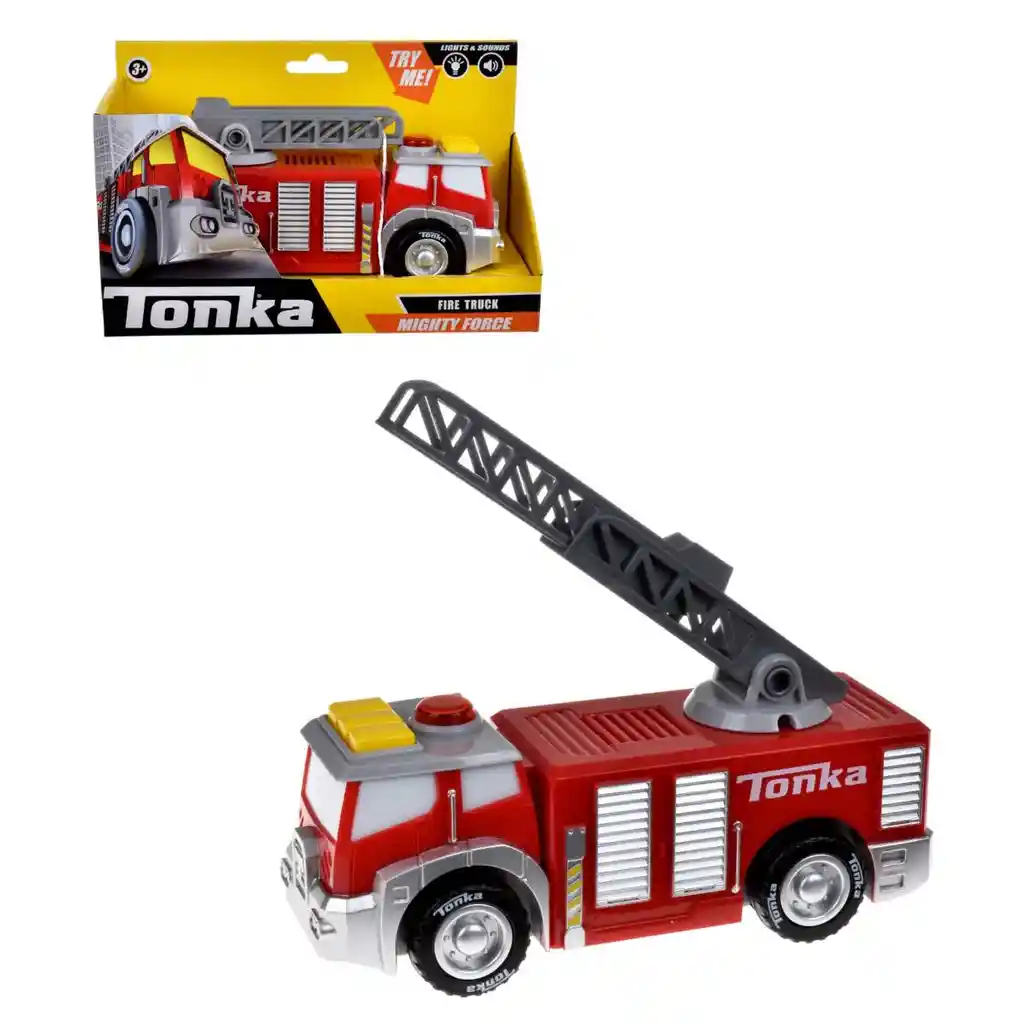 Vehiculo Tonka 18 Cms Con Luces Y Sonidos - Camion De Bomberos