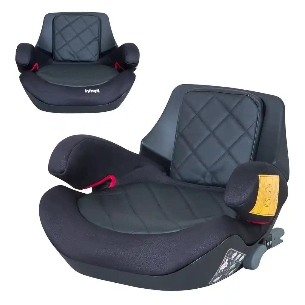 Silla De Auto Alzador Negra Infanti