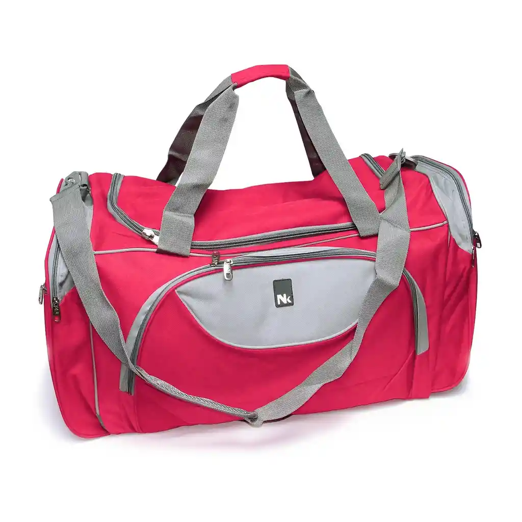 Bolso Deportivo Color Rojo Con Gris