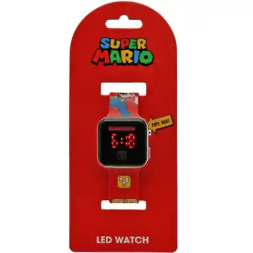 Super Mario Reloj Led