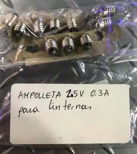 Ampolleta 2.5v 0.3a Para Linternas