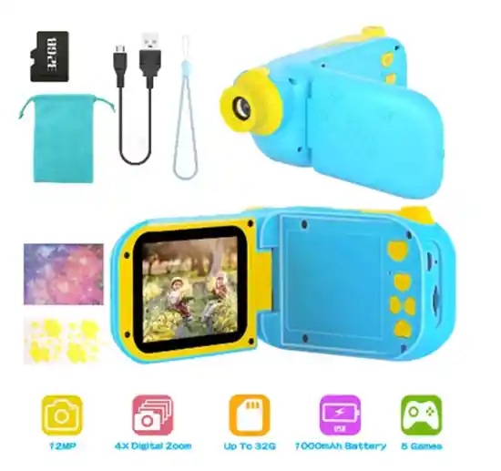 Cámara De Video Digital Recargable Niños