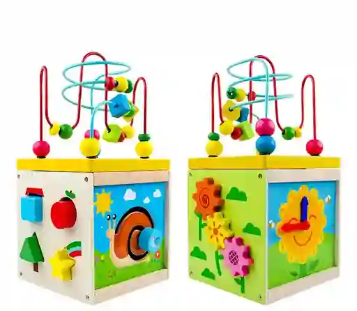Cubo Didáctico Juguete De Madera Bebe Pronosupinador