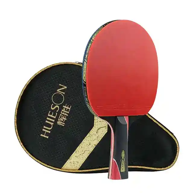 Paleta De Ping Pong 5 Estrellas Hueison Profesional Carbono