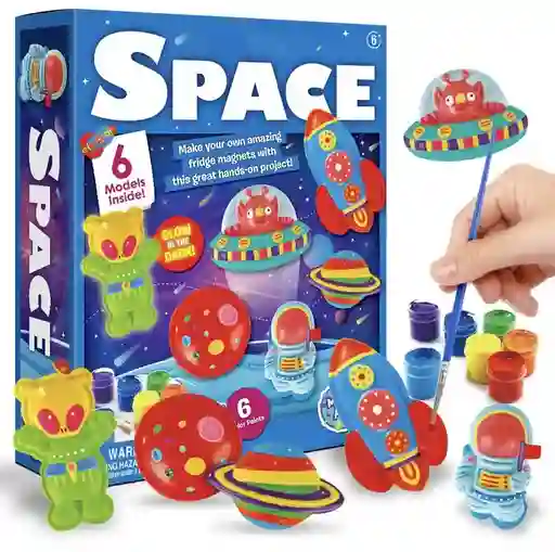 Set Manualidades Crea Moldea Y Pinta Figuras Del Espacio