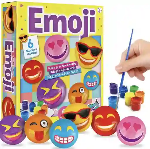 Set Manualidades Crea Moldea Y Pinta Tus Piedras De Emoji