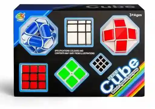 Cubo Rubik Set 6 Cubos Diferentes 3d, Espejo, 3x3 Y Otros