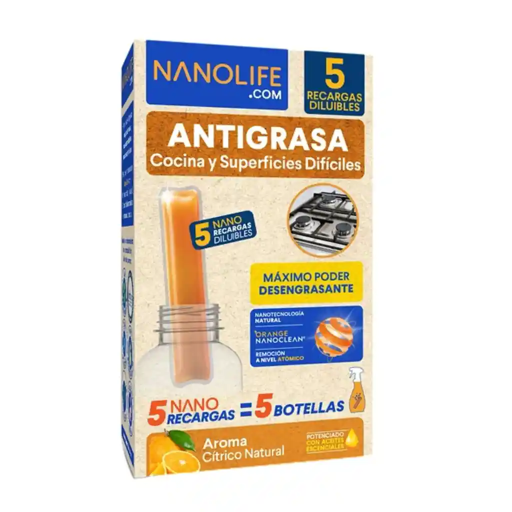 Antigrasas Recarga Rinde 600ml