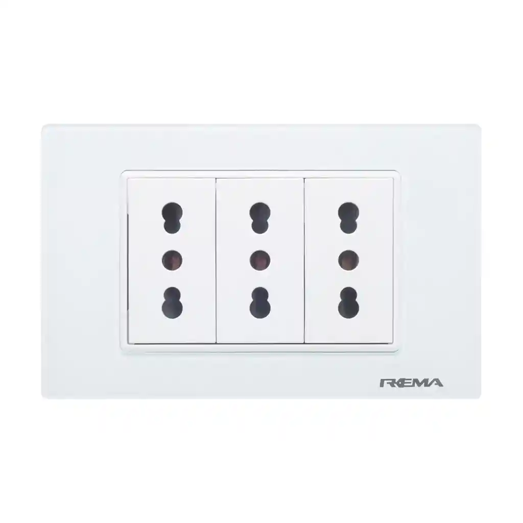 Enchufe 10/16a Triple Linea Arrayan Marfil