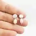 Aros Mini De Plata Y Perlas