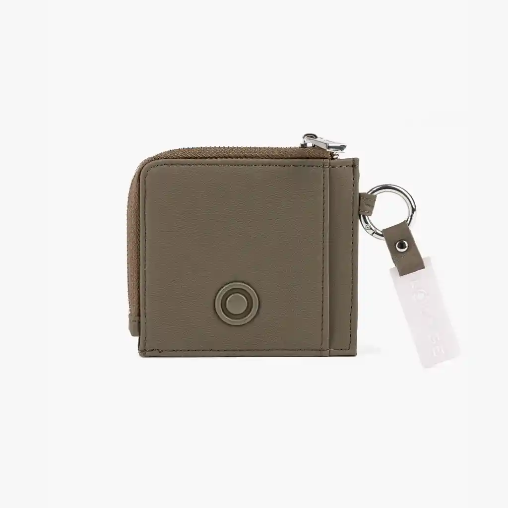 Tarjetero Mujer Cierre Llavero To Go Verde Musgo