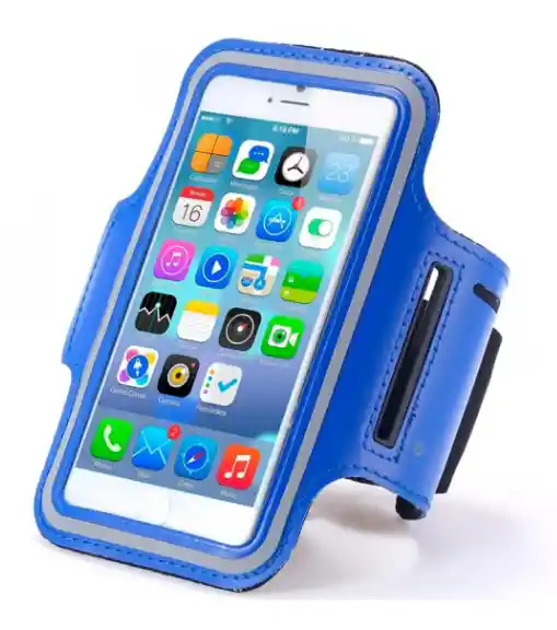 Brazalete De Teléfono Celular Para Correr Deportivo Trotar Azul