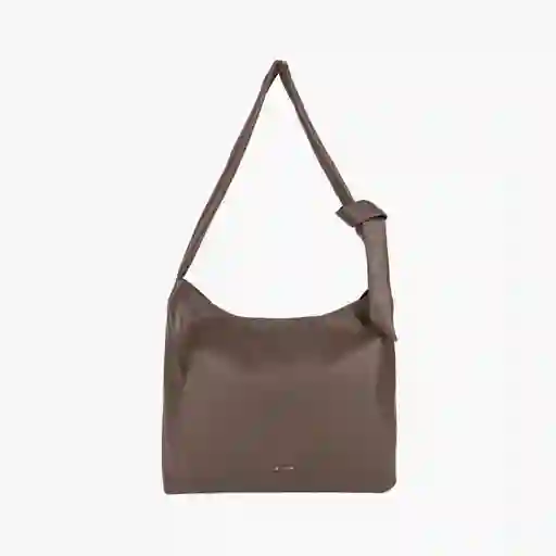 Cartera De Hombro Mujer Con Nudo Café