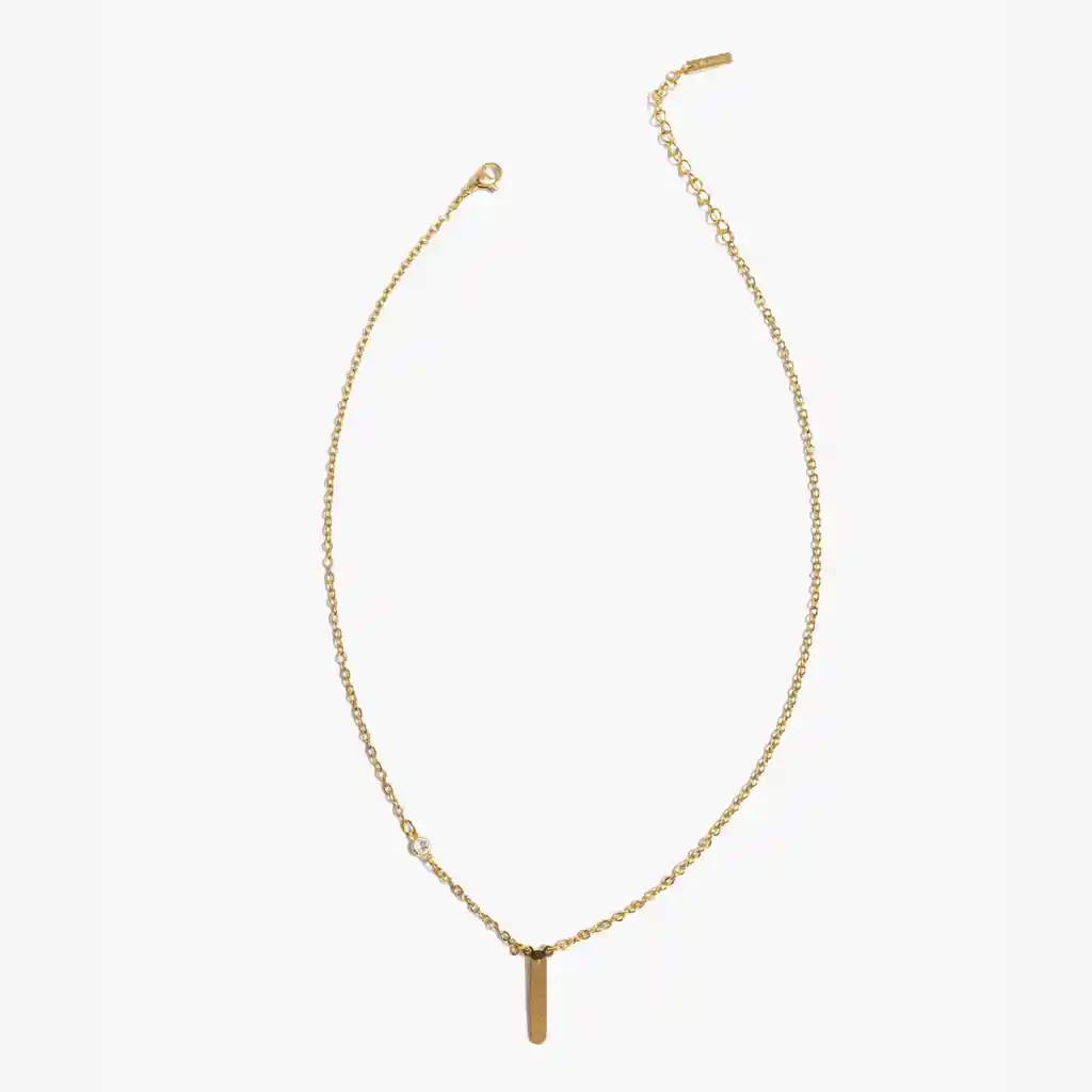 Collar Mujer Letra I Dorado