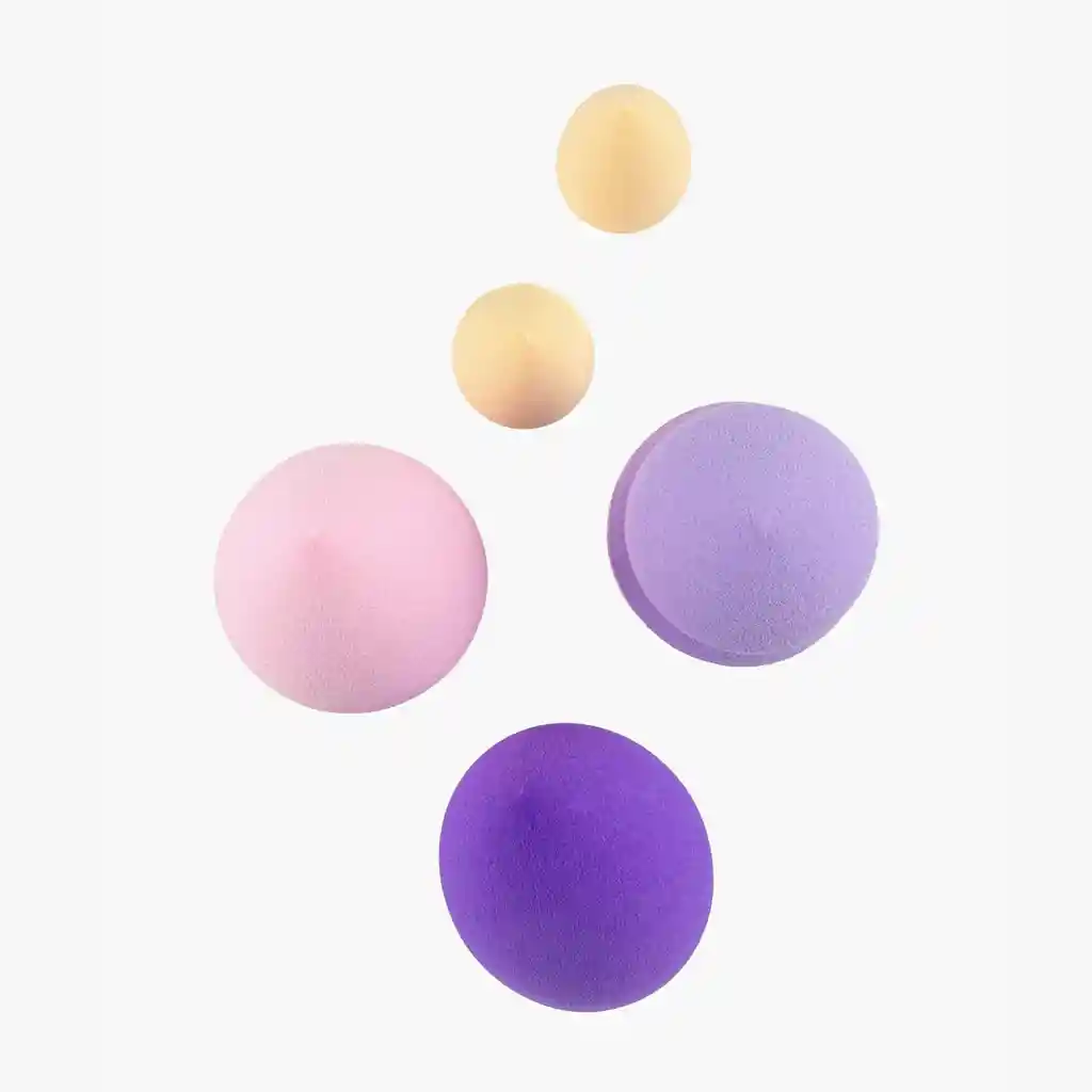 Set Esponjas De Maquillaje Mujer Morado