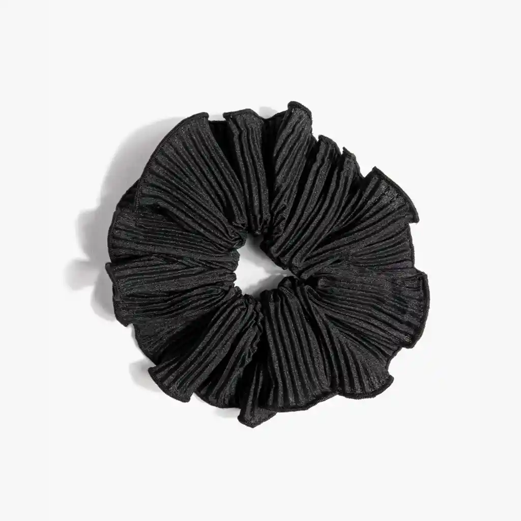 Collet Mujer Plisado Vuelos Negro