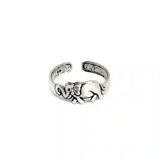 Anillo Midi Elefante Plata Fina 925 Adaptable