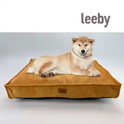 Leeby Colchoneta Impermeable Y Desfundable Dorada Para Perros