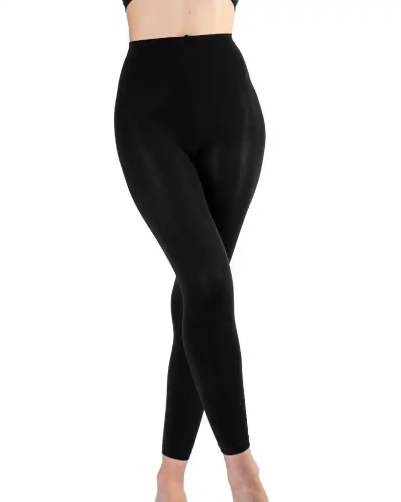 Leggins Elasticada Sin Pie 80 Denier L-xl Negro