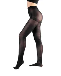 Panty Diseño 8 Negra 70 Denier L-xl