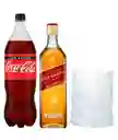 Promo Johnnie Rojo 750cc + Coca Zero 1.5 + Hielo 1k